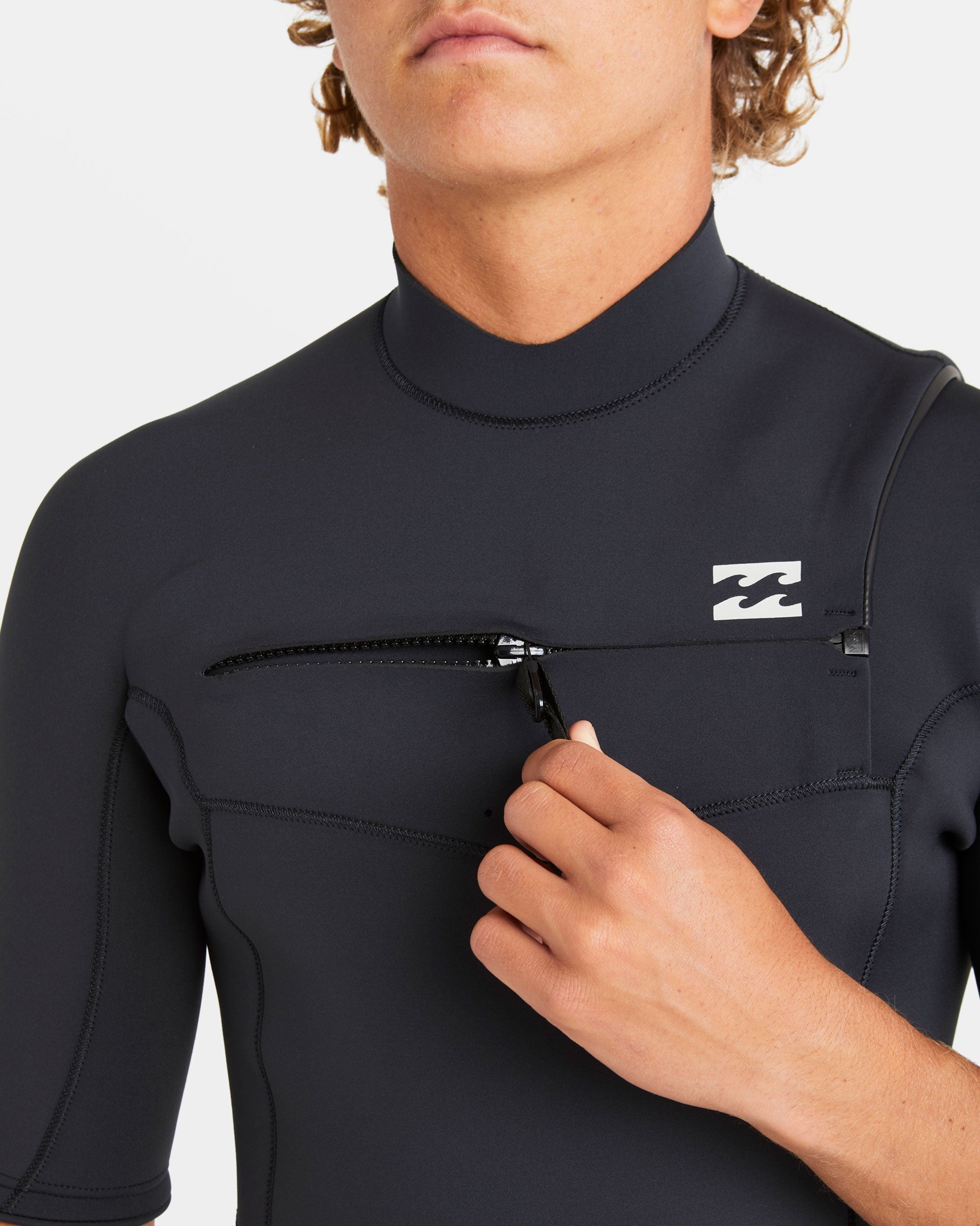 2/2mm Absolute Natural Upcycler GBS Chest Zip Wetsuit - Black - Image 4