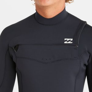 2/2mm Absolute Natural Upcycler GBS Chest Zip Long Sleeve Springsuit - Black