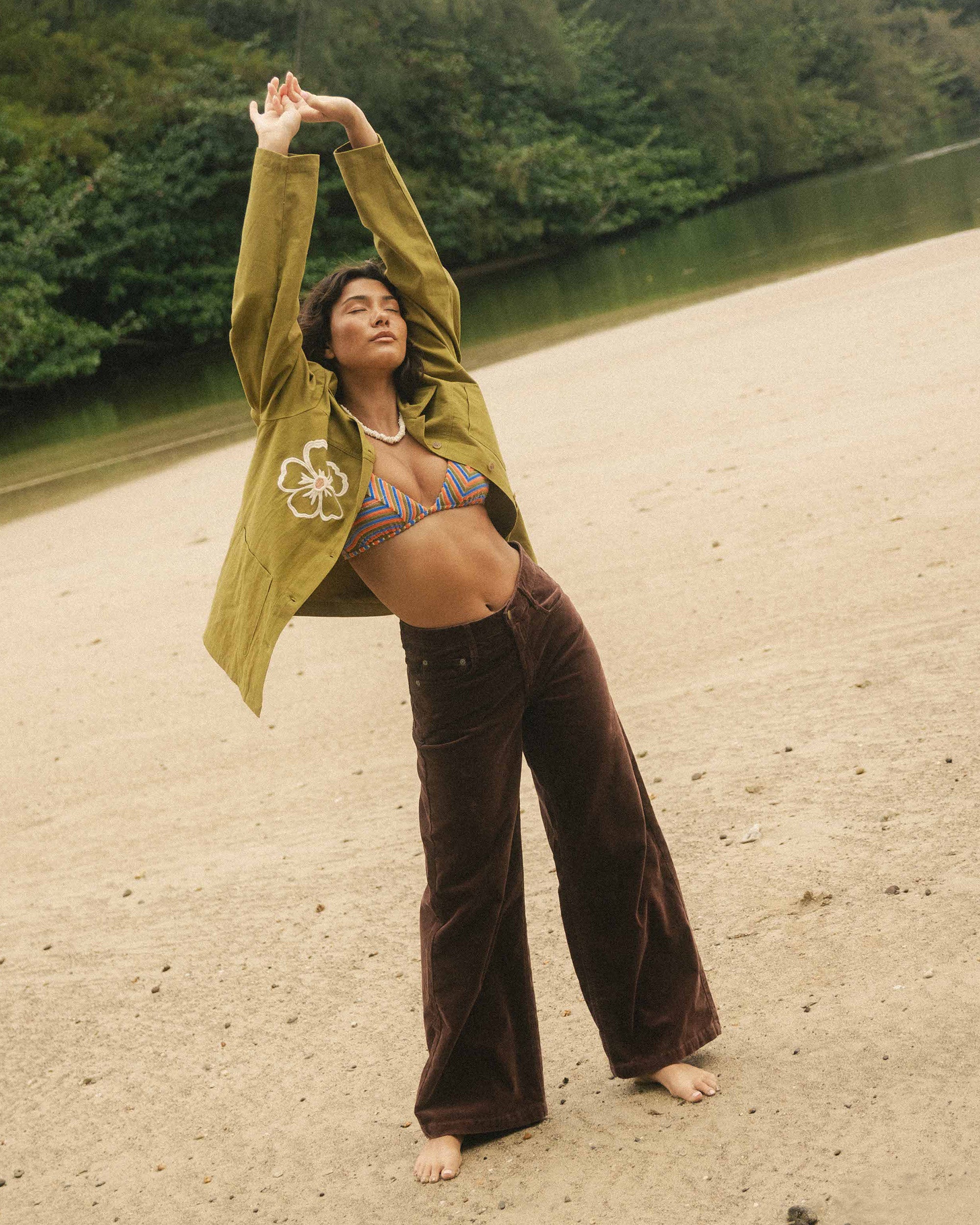 Uncut Cordpants - Teak