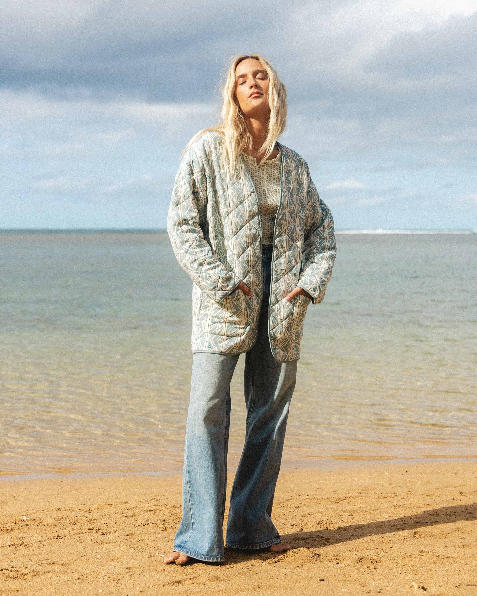 Day Dreamin Jacket - Mineral Blue