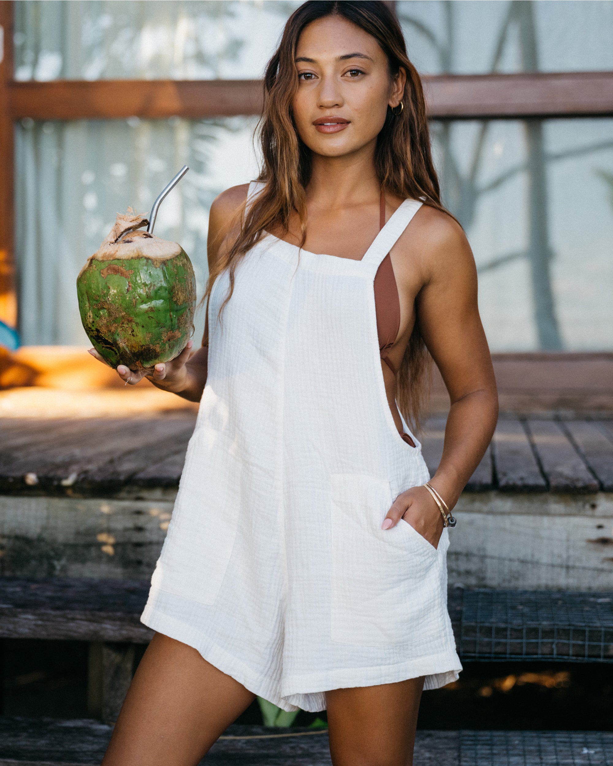 Beach Crush Romper - Salt Crystal - Image 2