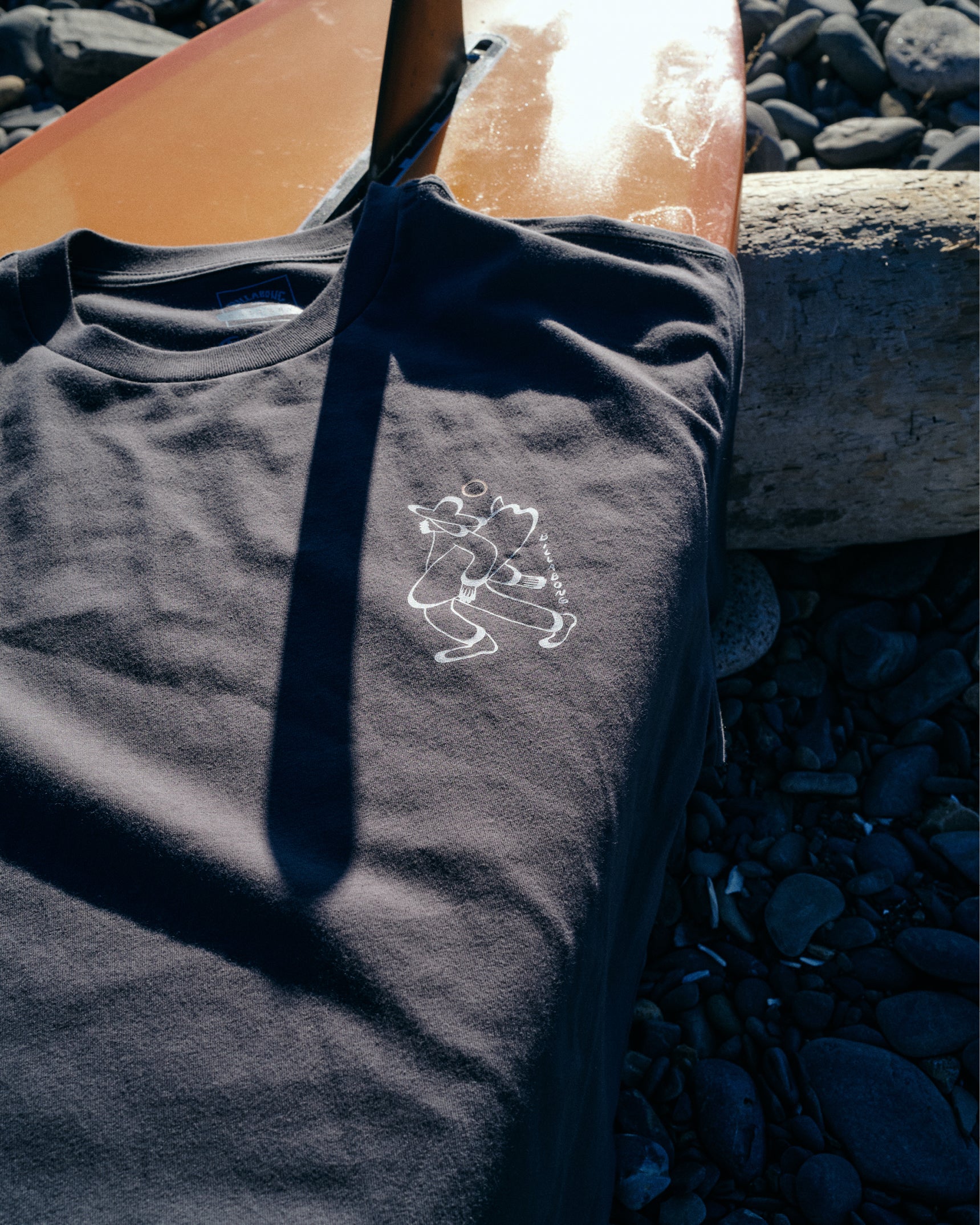 Up The Beach Regular Short Sleeve T-Shirt - Char - Image 2