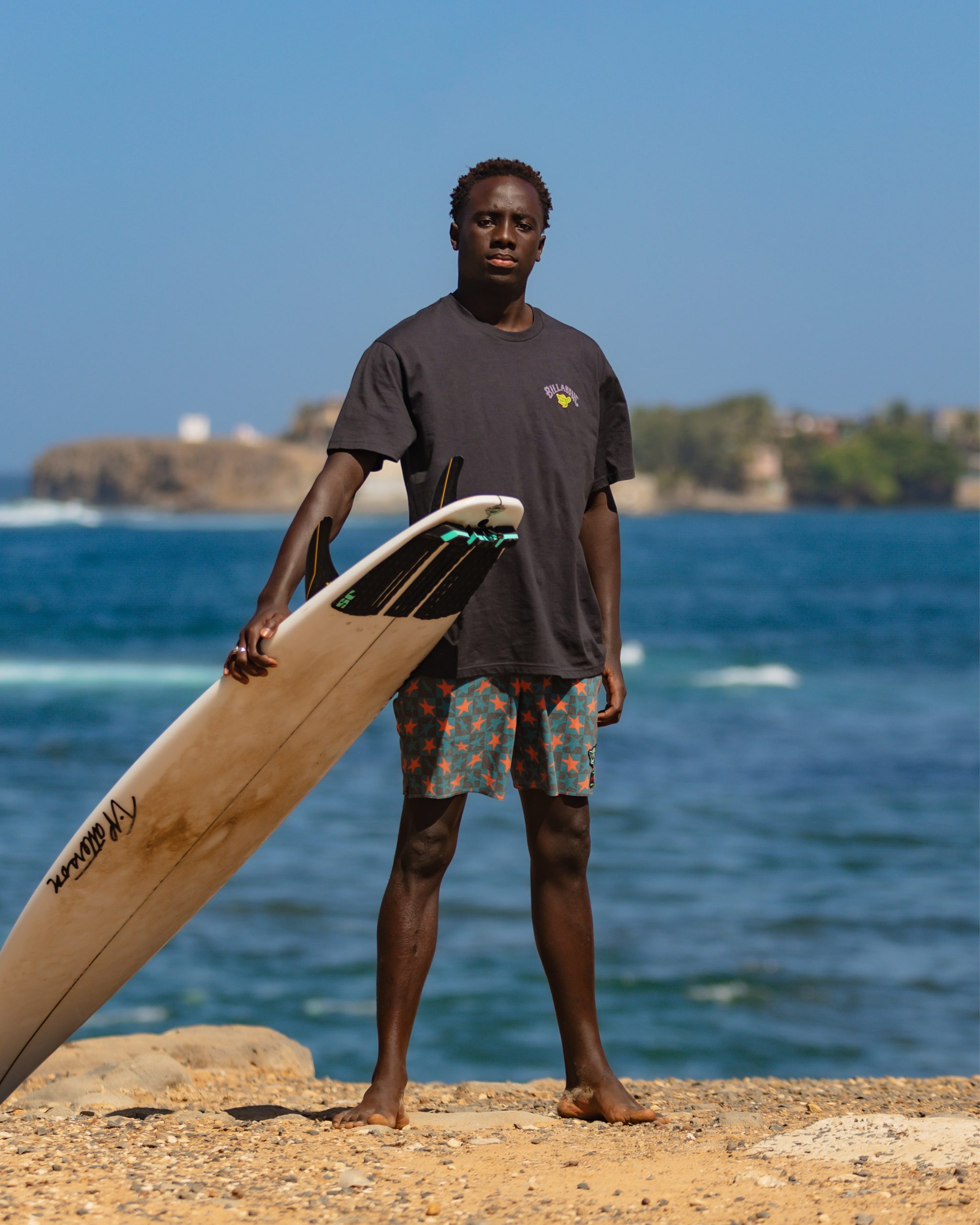 Billabong x Mami Wata Surf Africa Regular Tee - Washed Black - Image 2