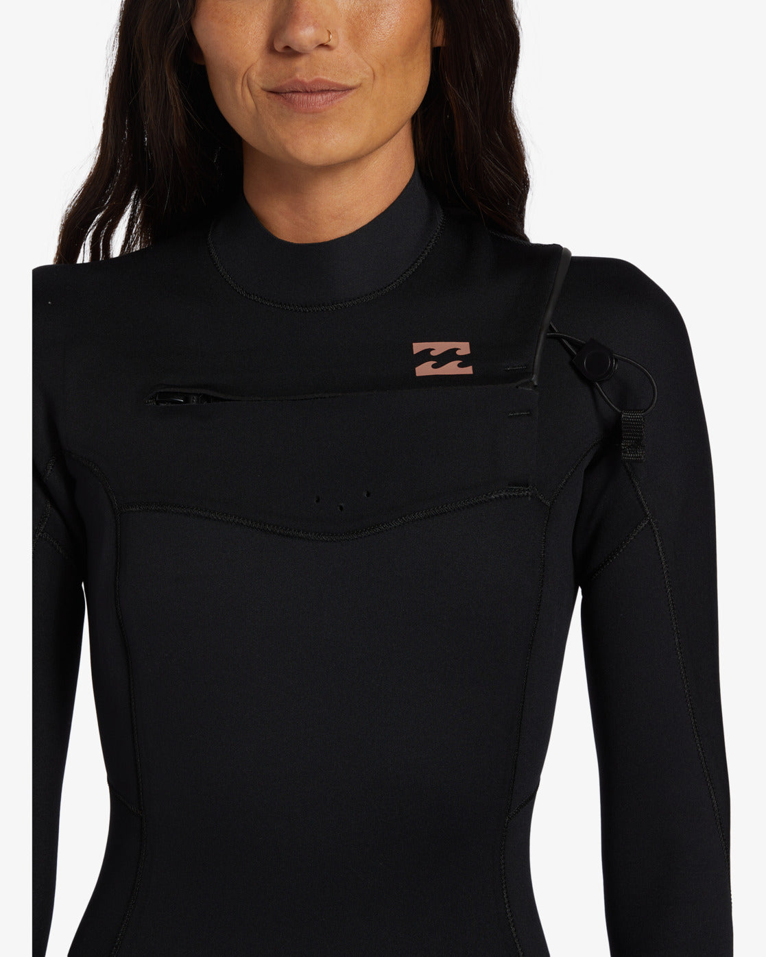 3/2mm Foil GBS Chest Zip Wetsuit - Black - Image 5
