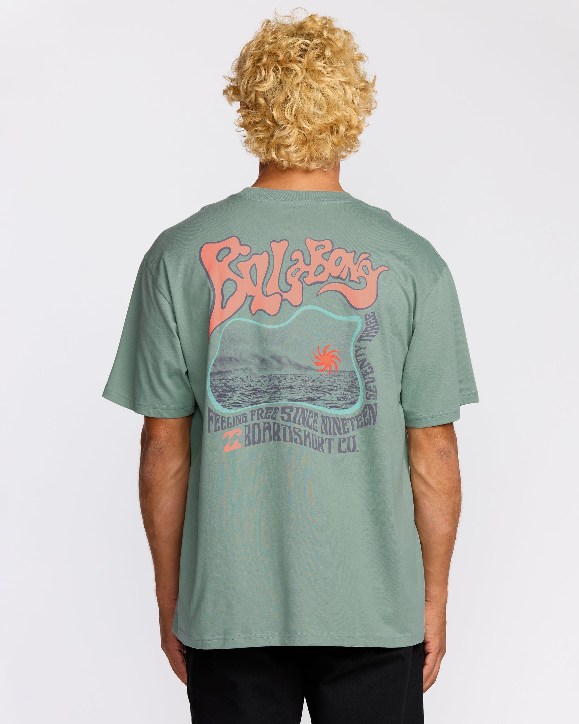 Morning Haze Regular Short Sleeve T-Shirt - Mineral Blue - Image 3
