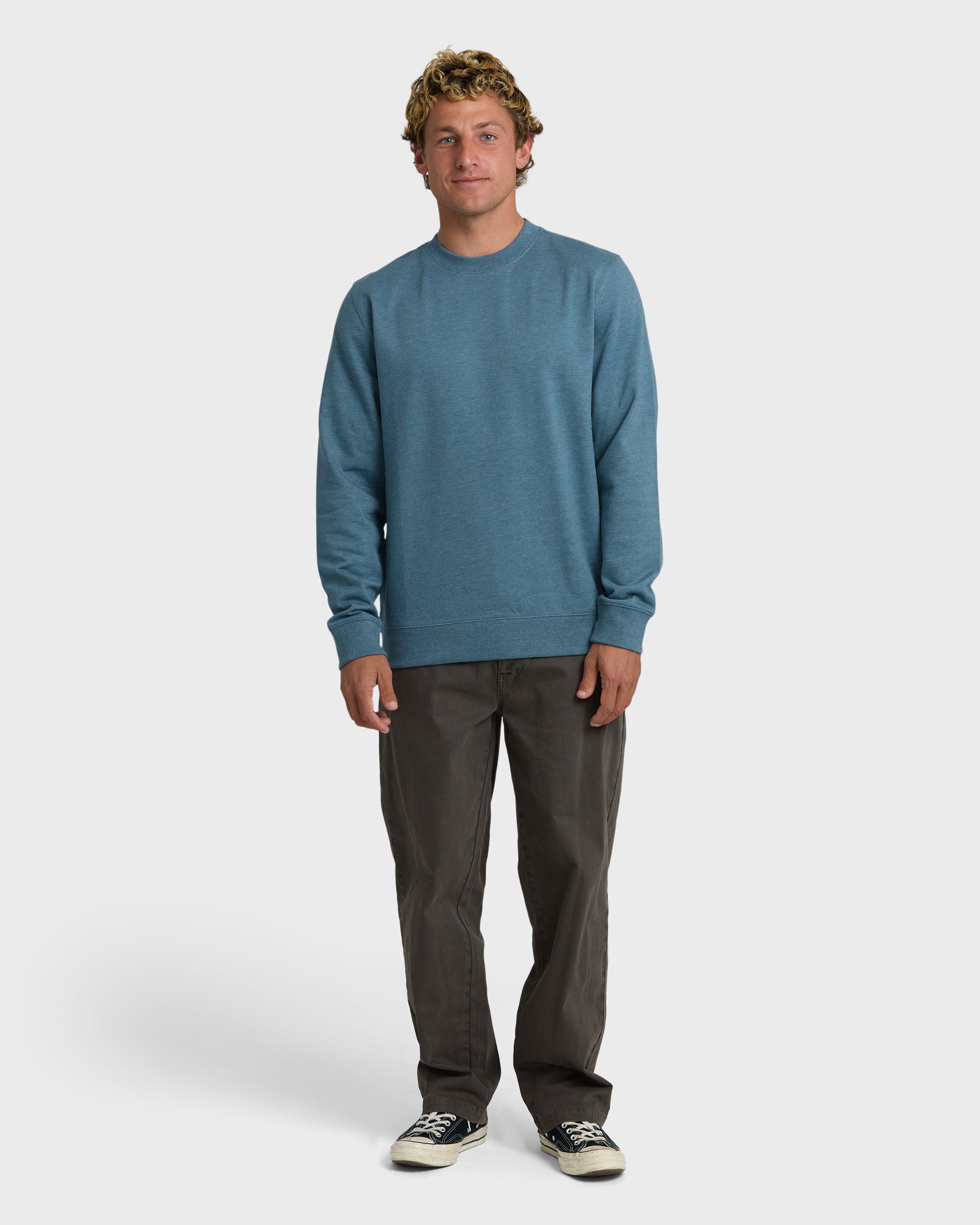 All Day Crewneck Sweatshirt - Real Teal - Image 4