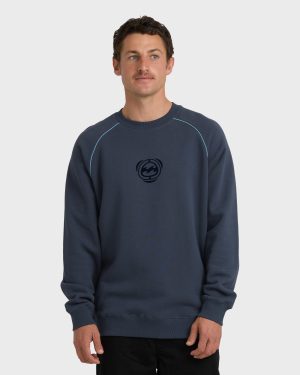 Bio Fleece Crewneck Sweatshirt - Vintage Navy