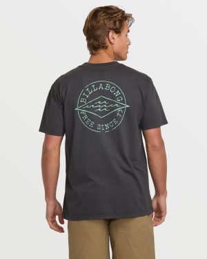 Big Dave Premium Wave Wash Tee - Washed Black