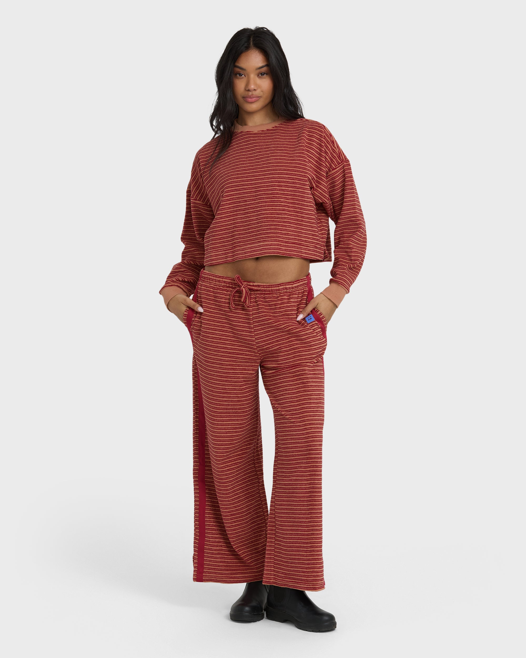 Date Palm Terry Pants - Rose Brown - Image 2