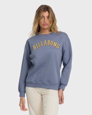 All Of The Time Crewneck Sweatshirt - Stone Blue