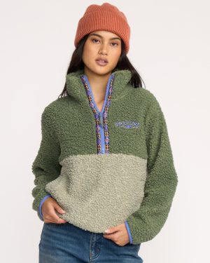 A/Div Horizon Mock Neck Half Zip Sweatshirt - Treehugger